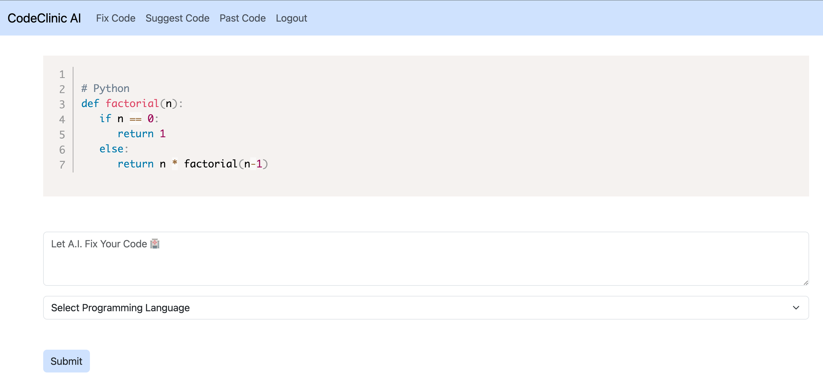 CodeClinic AI